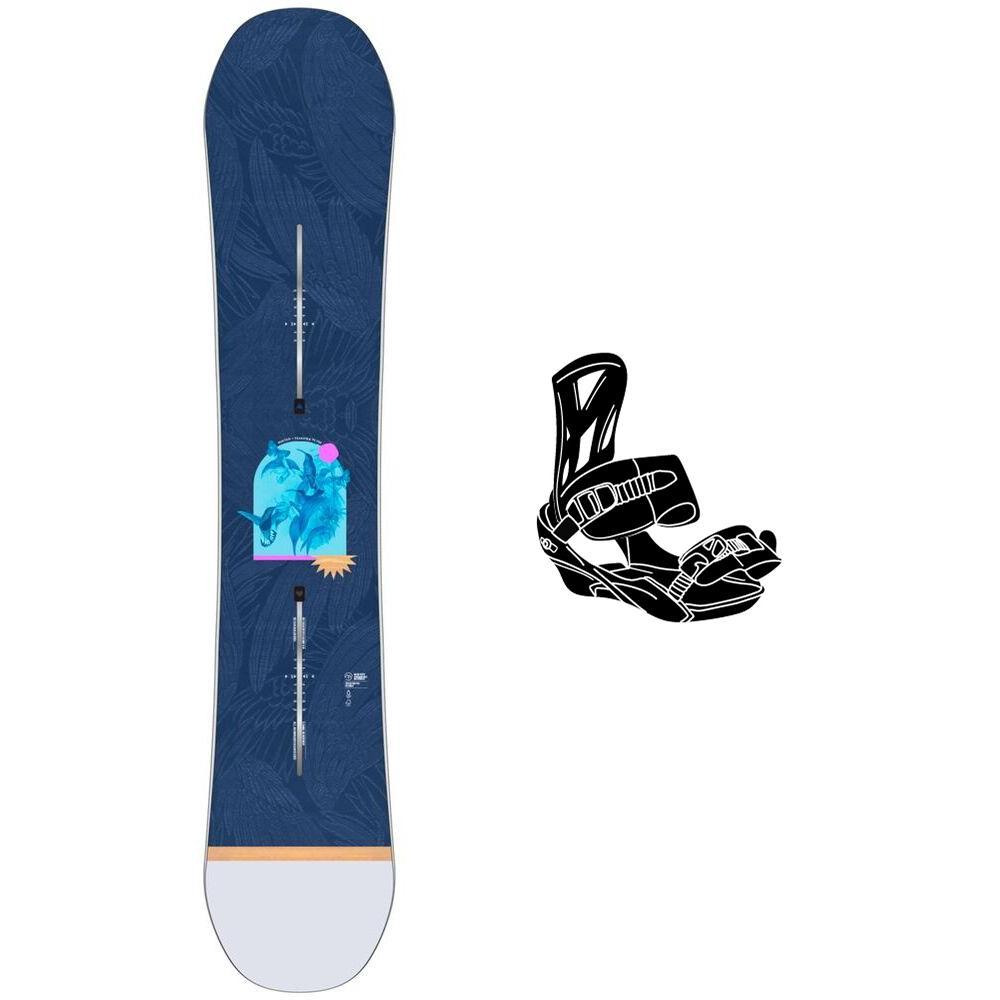 Burton - Pack Snowboard Yeasayer Flying V - 144 + Talent - Snowboard