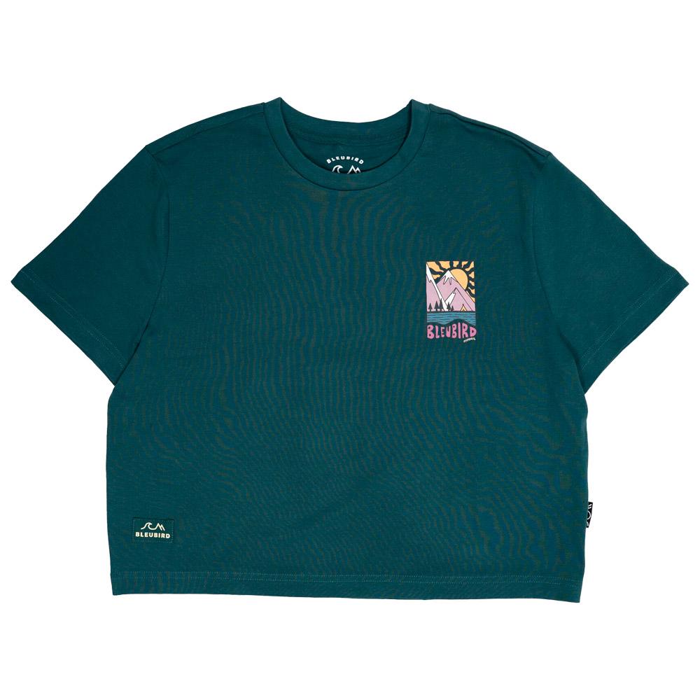 Bleubird - Solace Cropped Teal - XS - Tee-Shirt