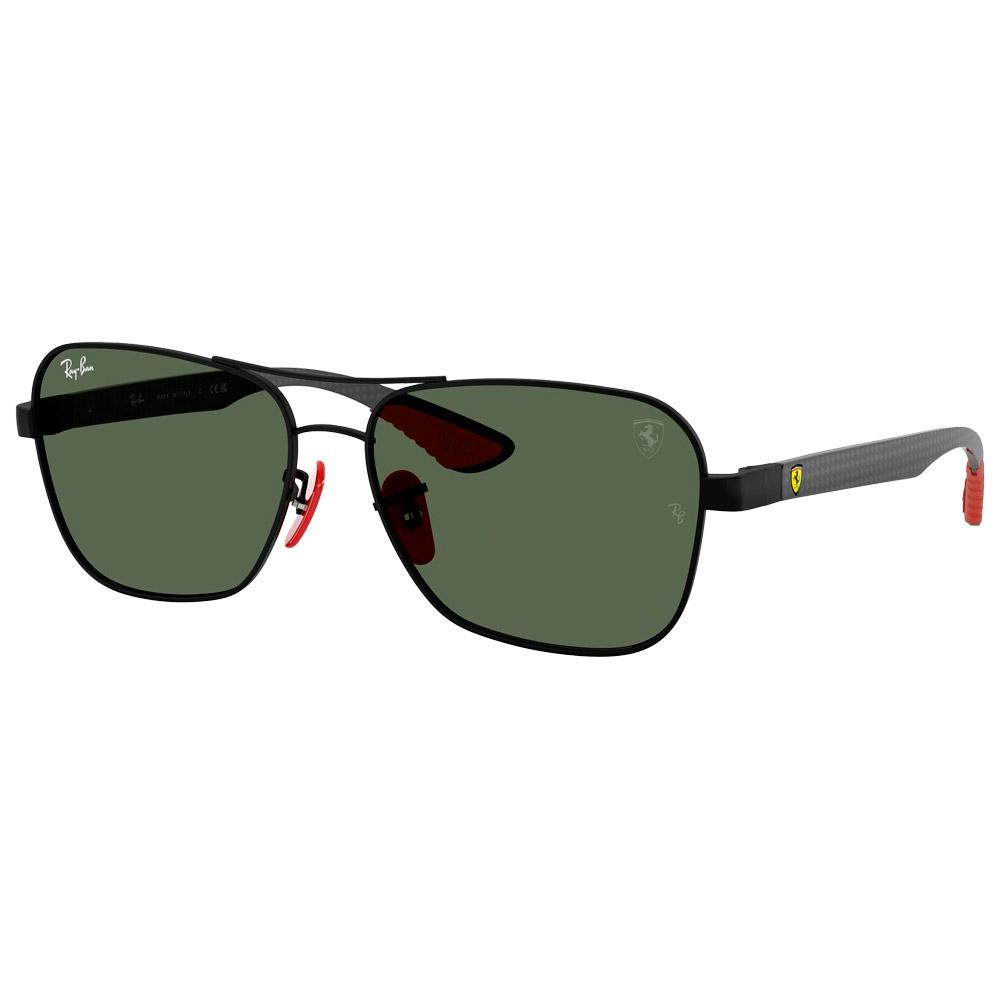 Ray Ban - Rb8336M Scuderia Ferrari Collection Matte Black Matte Dark Green - 58 - Sonnenbrille - Größe 58 - Schwarz - Glisshop.de