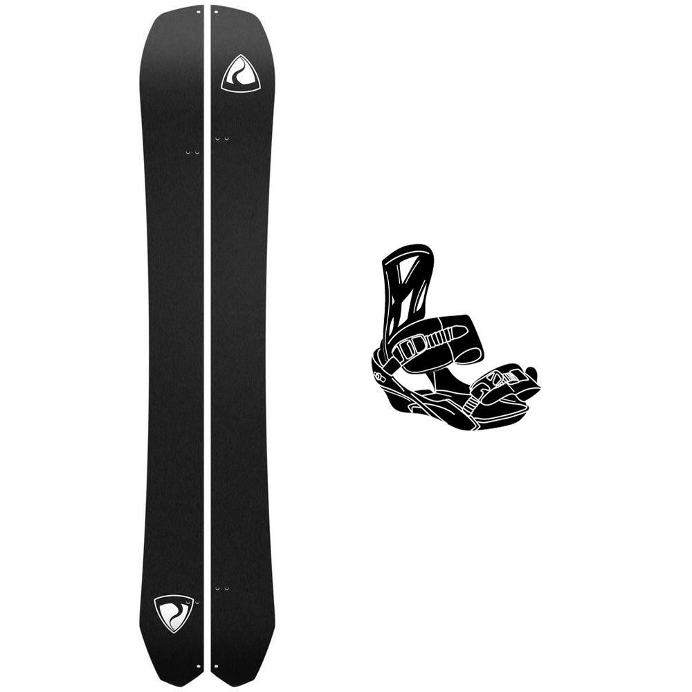 Raven - Pack Snowboard Carbon Powder Split - 156 + Charger - Snowboard