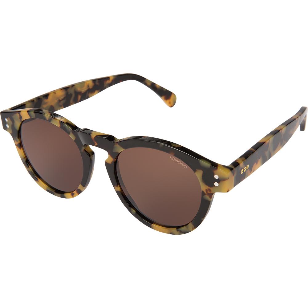 Komono The Clement Mirror Glossy Black Sunglasses Komono Clement Mirror Series Sunglasses Black Rubber KOM  main image 3