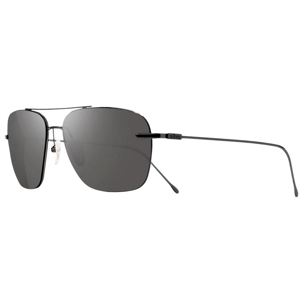 Revo - Air 3 Shiny Black Serilium Graphite Photochromic Polarized - Sonnenbrille - Schwarz - Glisshop.de