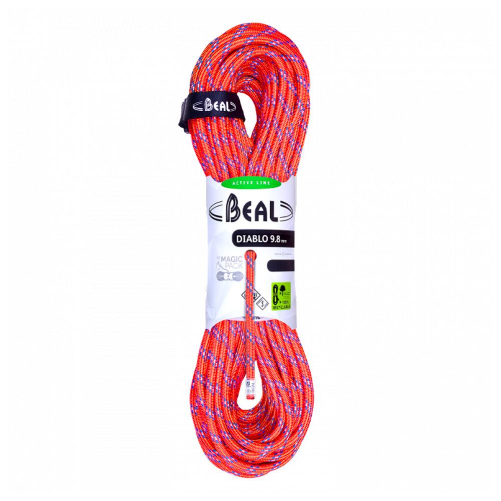 Beal - Diablo 9.8mm - 70 - Kletterseil - Größe 70 - Rot - Glisshop.de