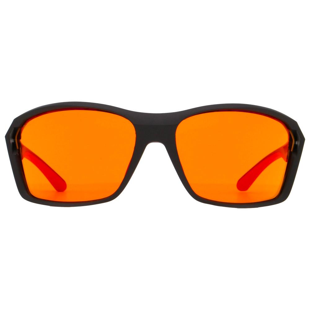 Red Bull Spect Sunglasses Drill Matt Black Orange Red Mirror