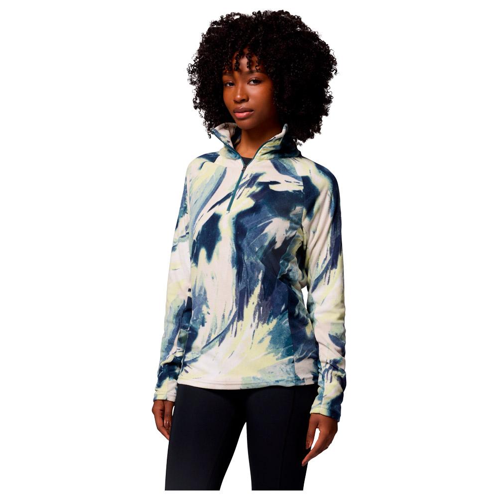 Columbia - Glacial IV Print 1/2 Zip Everblue Snowflight - S - Fleece