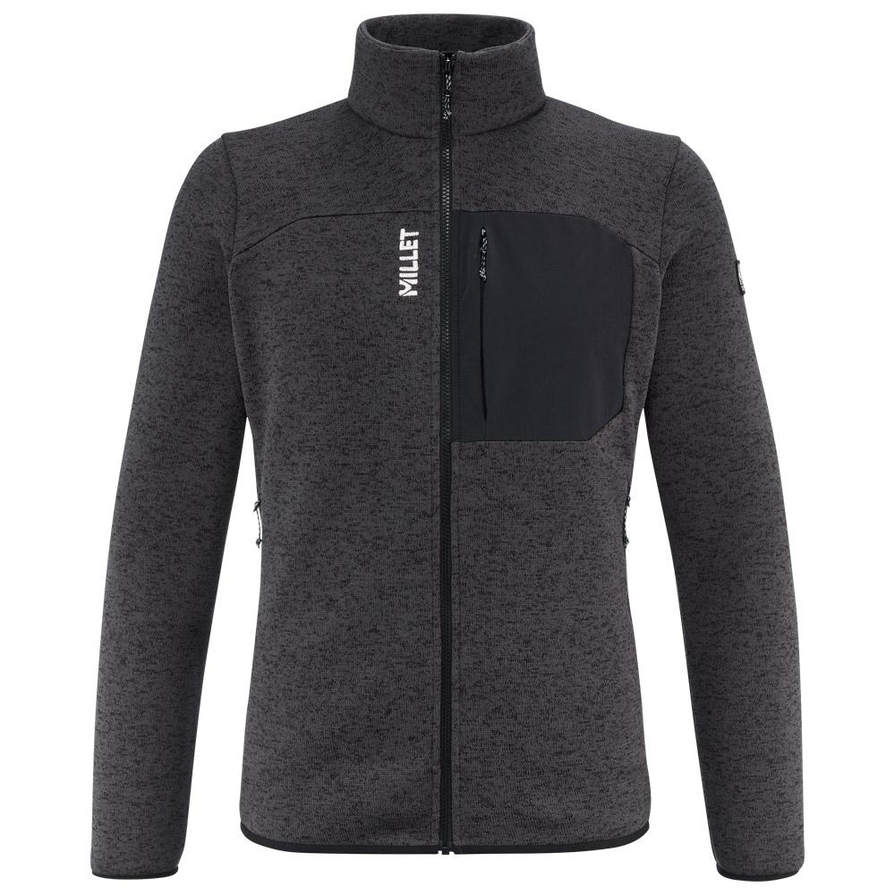 Millet - Chamonix Knit Jacket M Black Noir - XL - Fleece