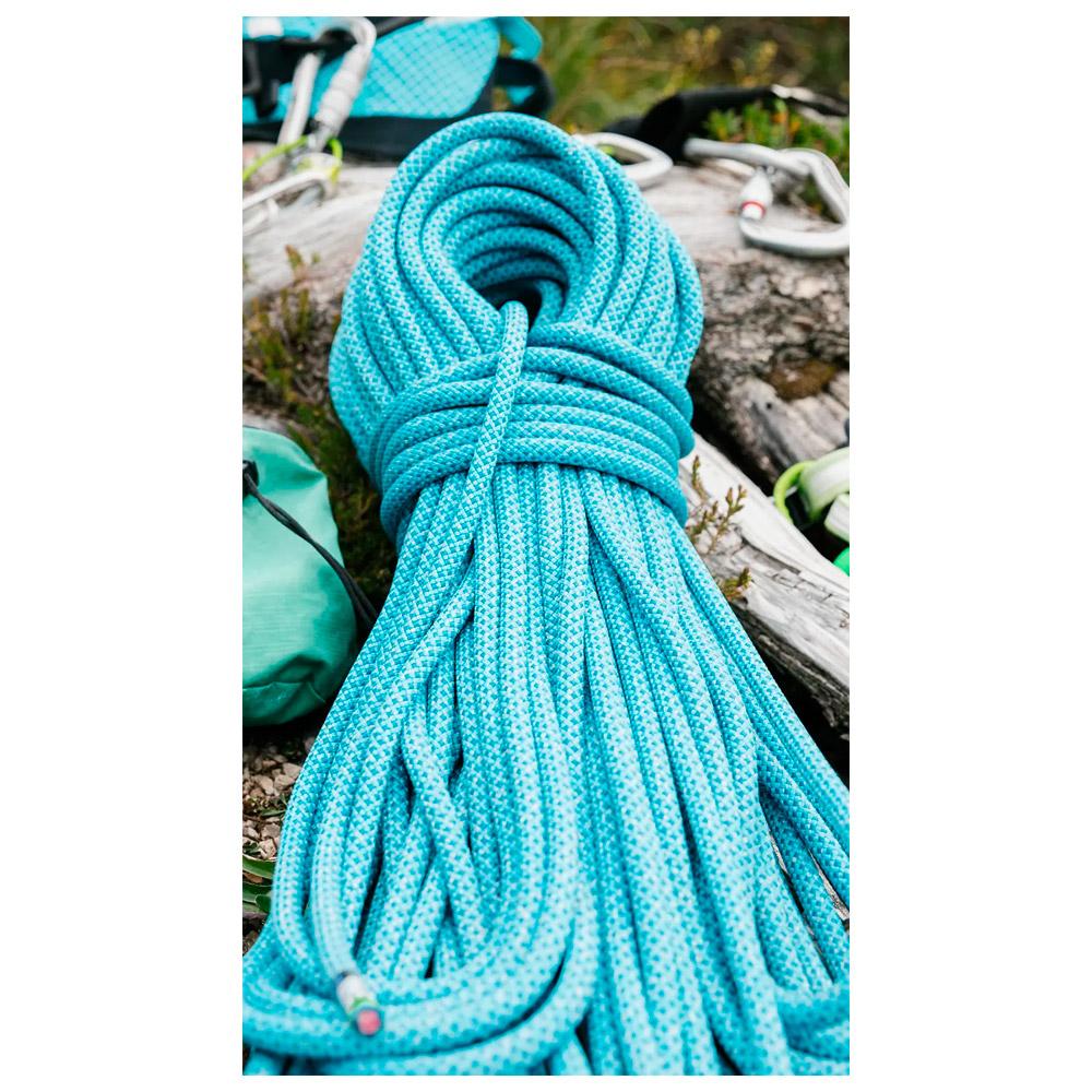 Corde Dynamique Edelrid Heron Eco Dry 9,8 Mm X 60 M – Traitement Sans PFC, Légère, Pour Escalade