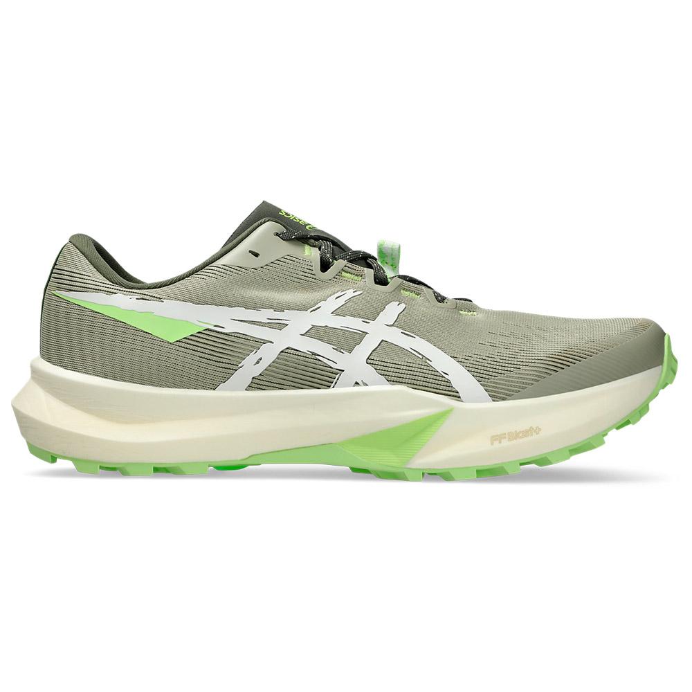 Asics - Fuji Lite 6 Khaki Cream - 41.5 - Trailrunning-Schuhe - Größe 41.5 - Kaki - Herren - Glisshop.de