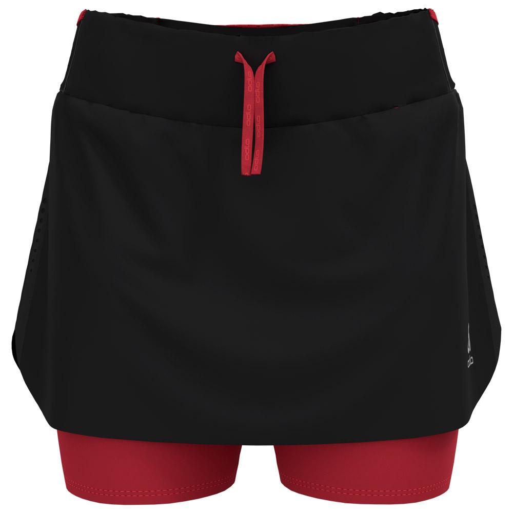 Odlo - X-Alp Skirt Black, American Beauty - XS - Trail shorts