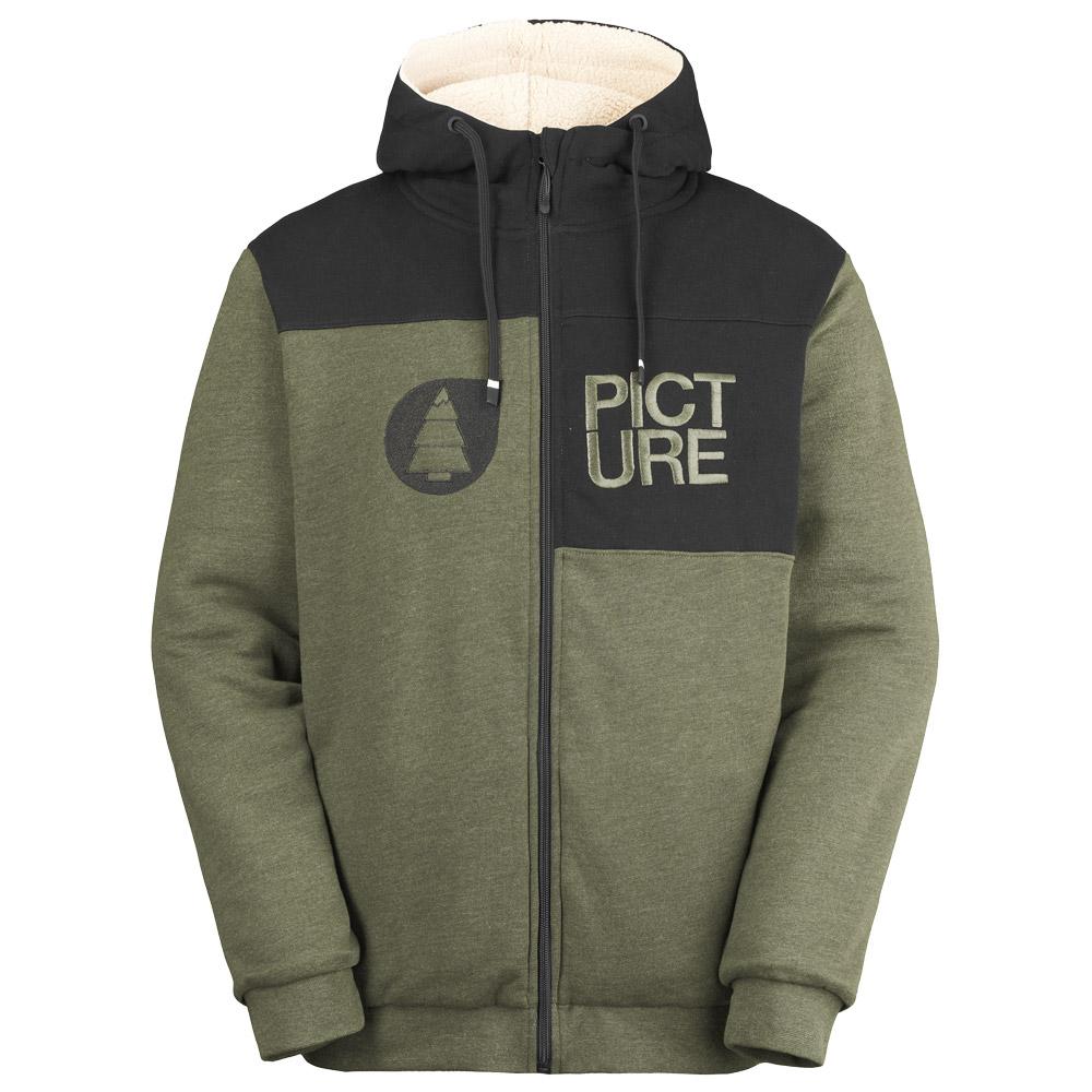 Picture - Basement Plush Zip Grape Leaf Melange - XL - Sweatshirt