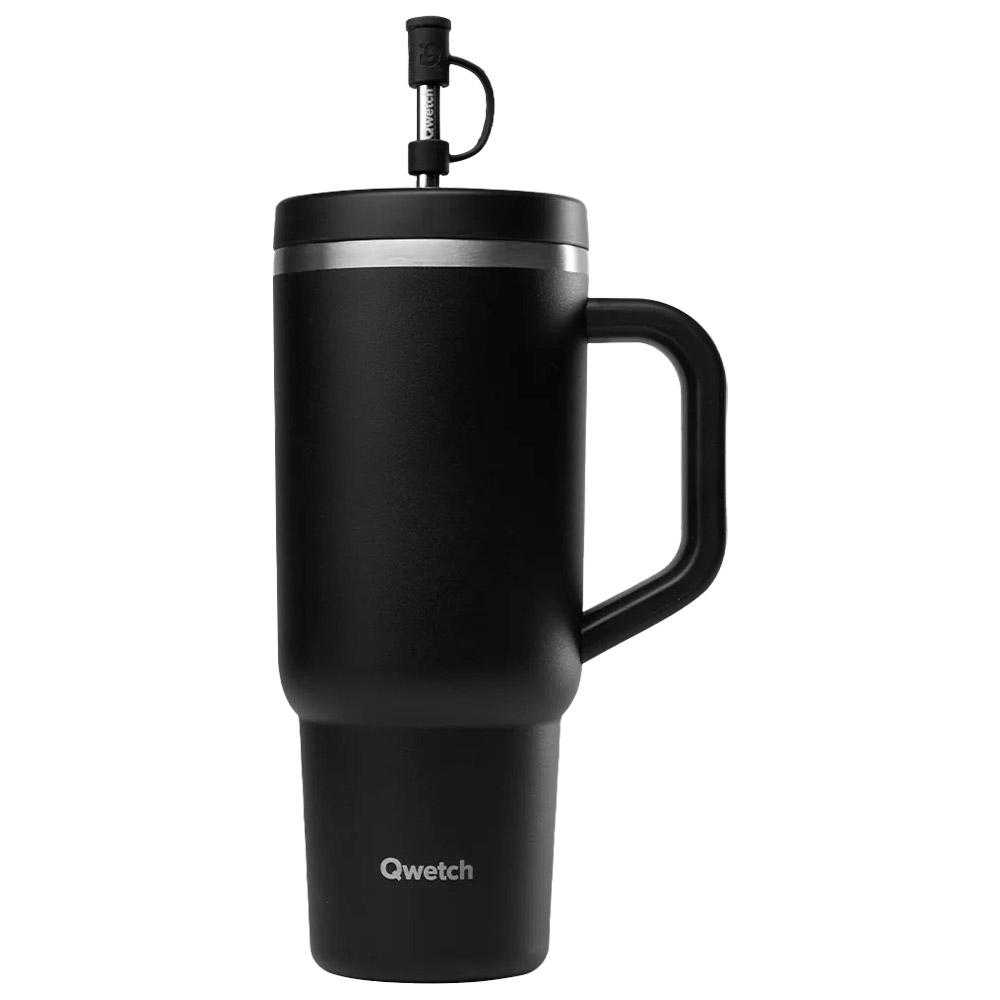 Qwetch - Travel Cup 900 ml Matt Noir - Mug - Schwarz - Glisshop.de