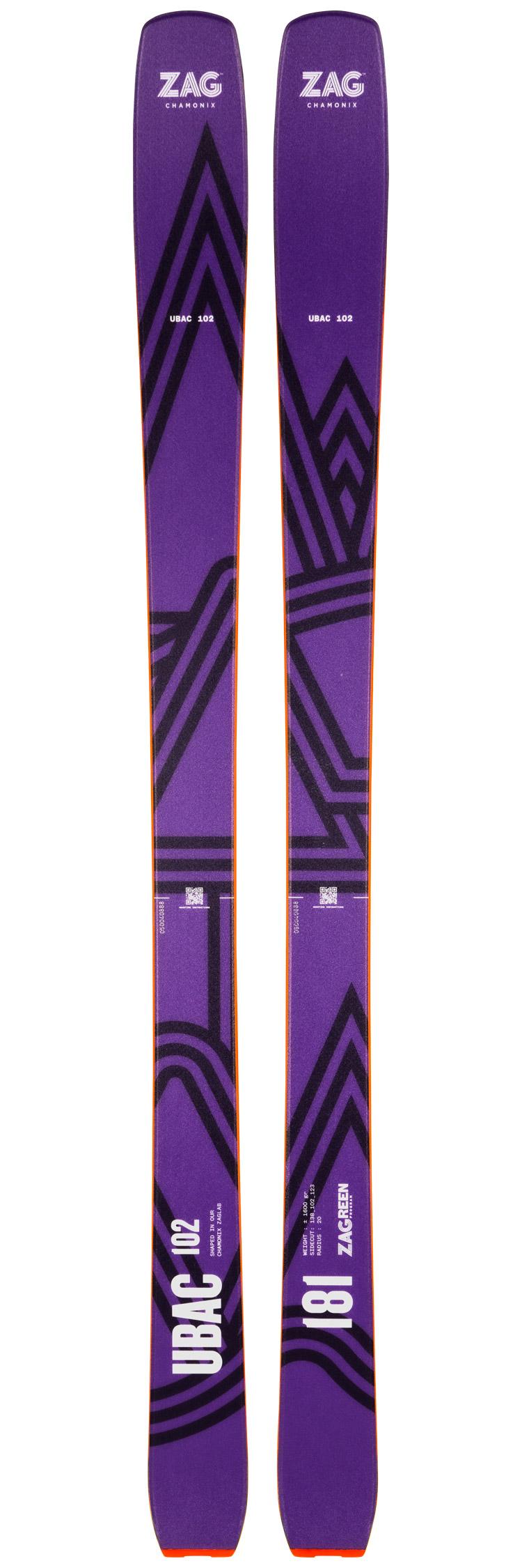 Zag - Touring ski set Ubac 102 + bindings - Touring skis