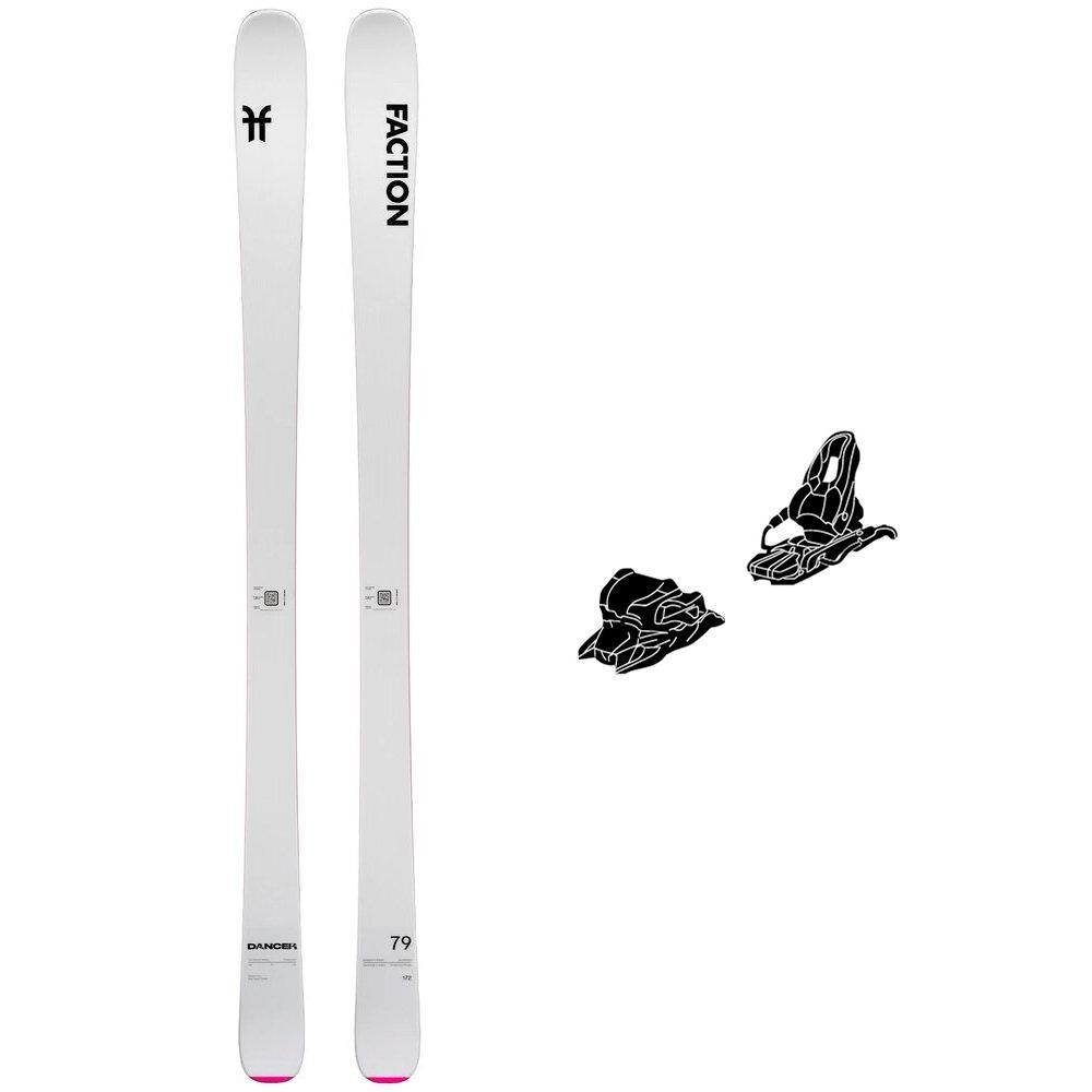 Faction - Alpine ski set Dancer 79 White + bindings - Ski