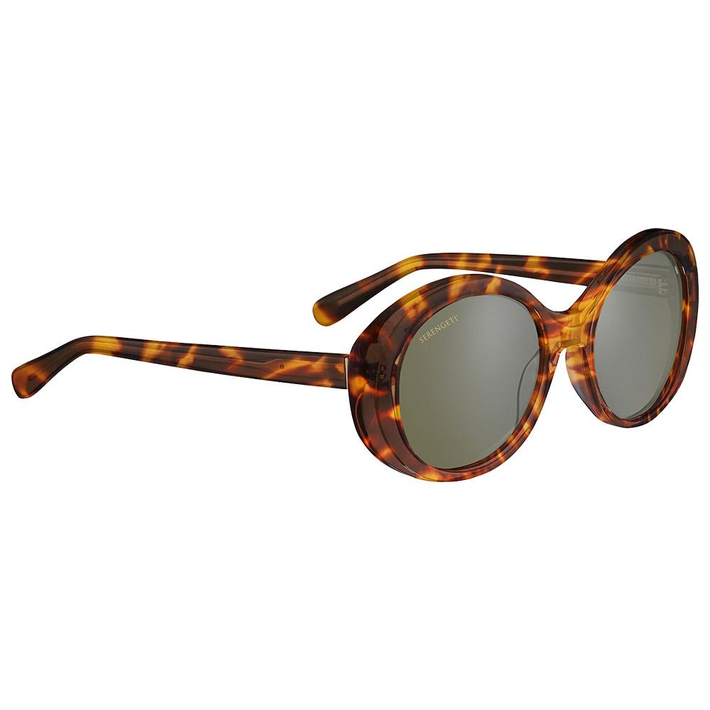 Serengeti - Bacall Shiny Tort Havana Mineral 555Nm - Sonnenbrille - Braun - Damen - Glisshop.de
