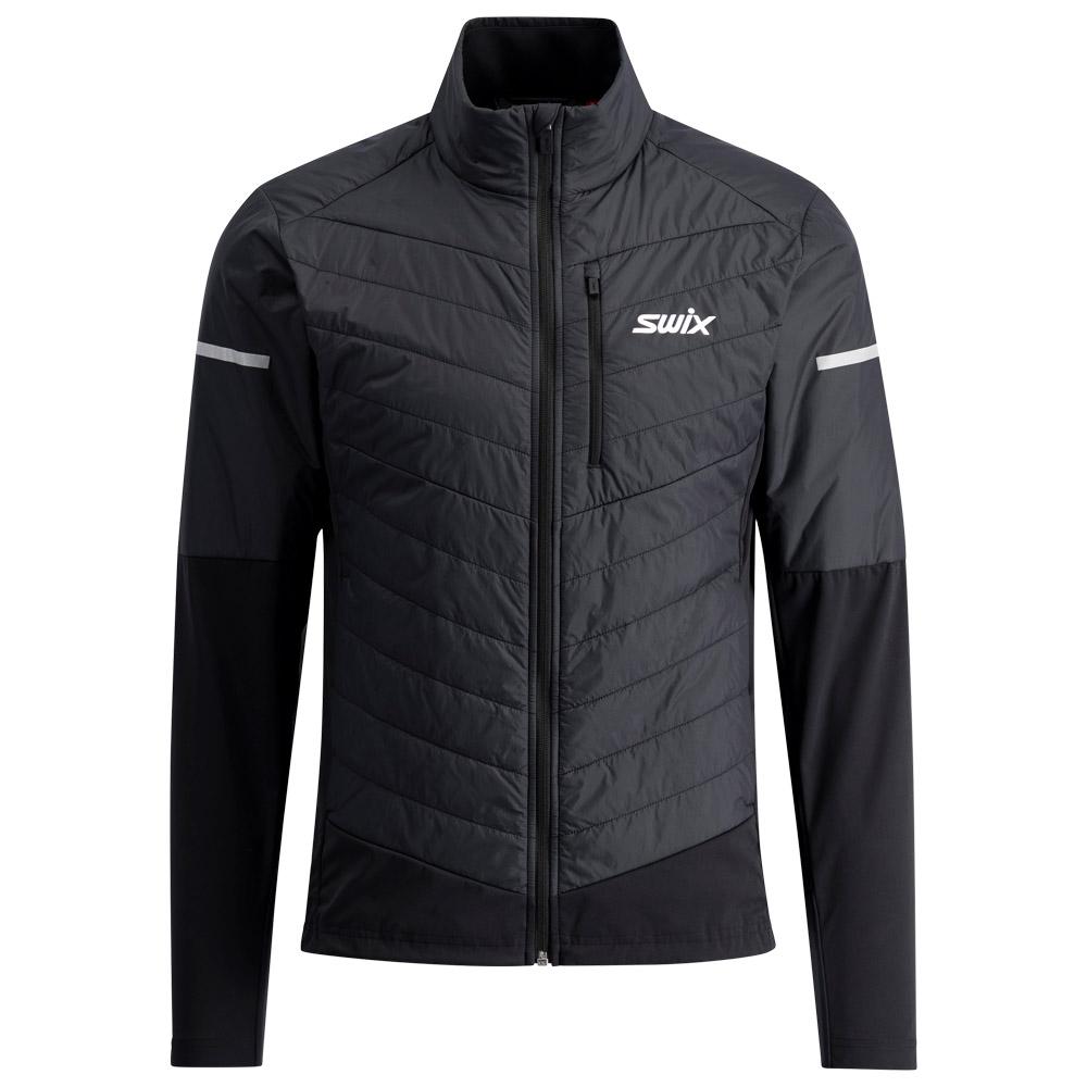 Swix - Nordic Warm Hybrid Jacket M Jet Black - S - Langlauf Jacken - Größe S - Schwarz - Herren - Glisshop.de