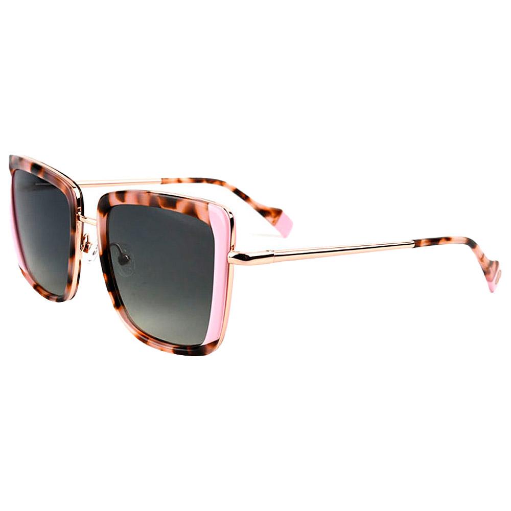 Binocle Eyewear - Carla Shiny Gold Pink Gradient Grey Polarized - Sunglasses