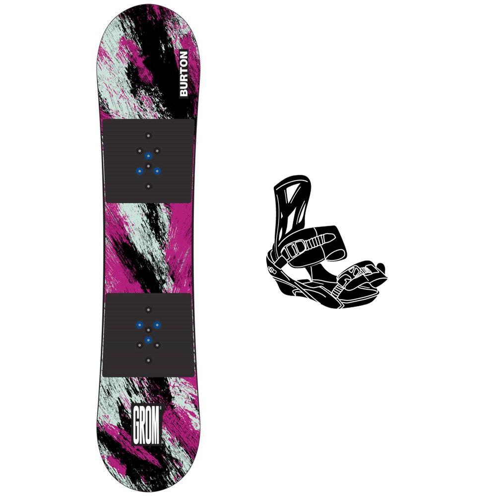 Burton - Pack Snowboard Grom Purple Teal - 120 + Grom - Snowboard