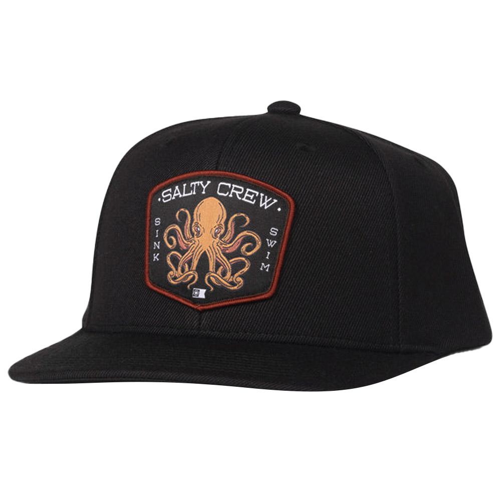 Salty Crew - Tako Club Snapback Black - Cap - Schwarz - Glisshop.de