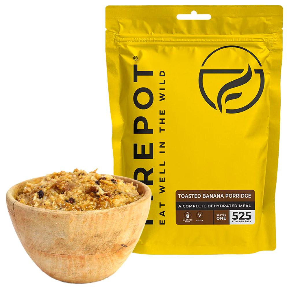Firepot - Porridge Aux Bananes Grillées 125 g. - Gefriergetrocknetes Essen - Glisshop.de