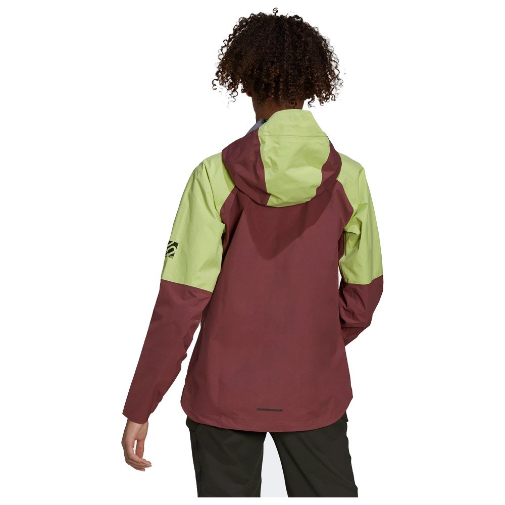 Chaqueta MTB Five Ten 5.10 Rain Jacket All Mountain Women Quiet Crimson  Pulse Lime - Verano 2022
