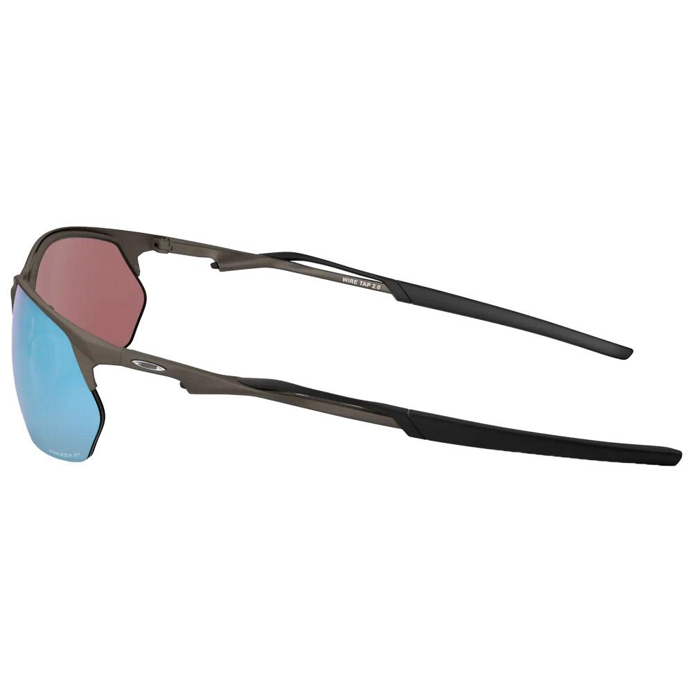 Oakley Sunglasses Wire Tap 2.0 Satin Lead Prizm Deep Water