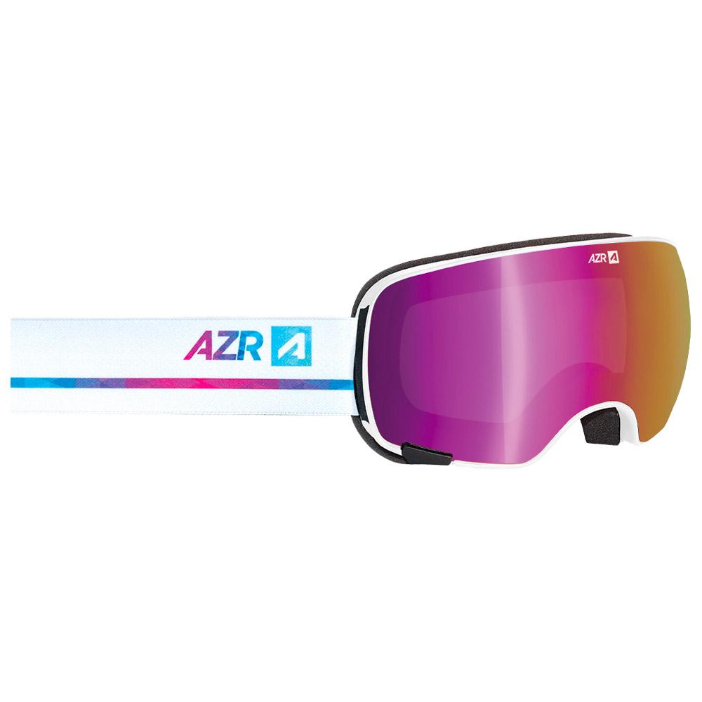 AZR - Fusion Otg Blanche Vernie Full Rose Multicouche + Jaune - Goggles