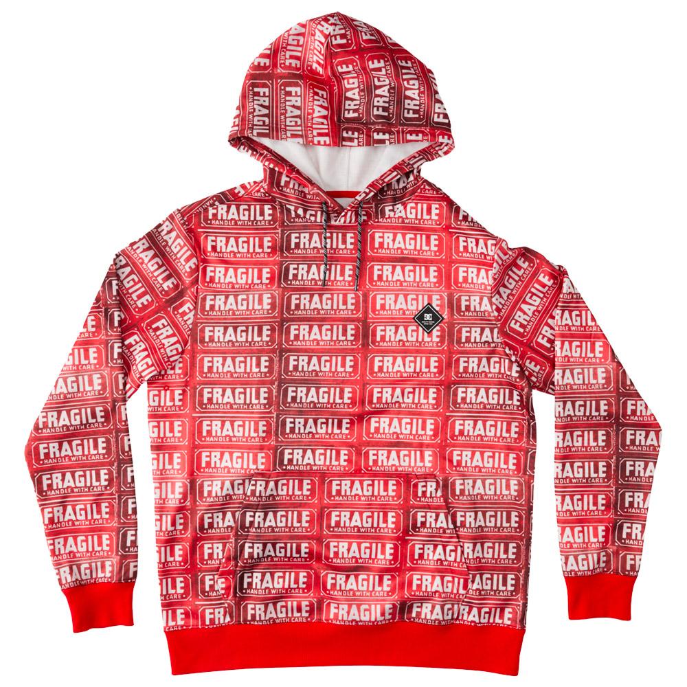 Sweatshirt DC Andy Warhol Snowstar Red Fragile Winter 2024 Glisshop
