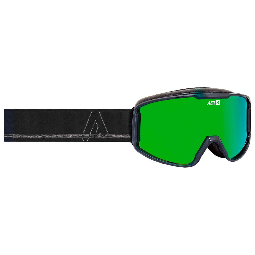 AZR - Track Gris Nuit Vernie Full Vert Multicouche - Goggles