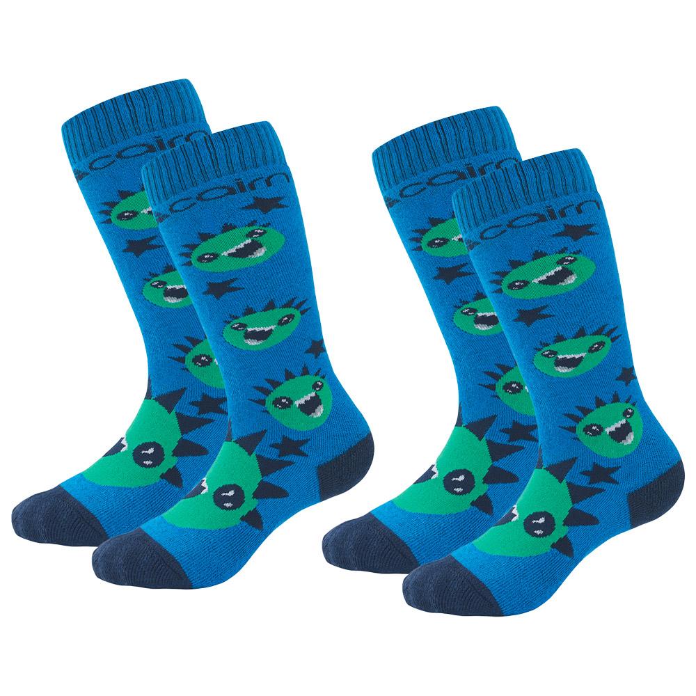 Cairn - Duo Pack Spirit Junior Azure Monster - 31-34 - Socks