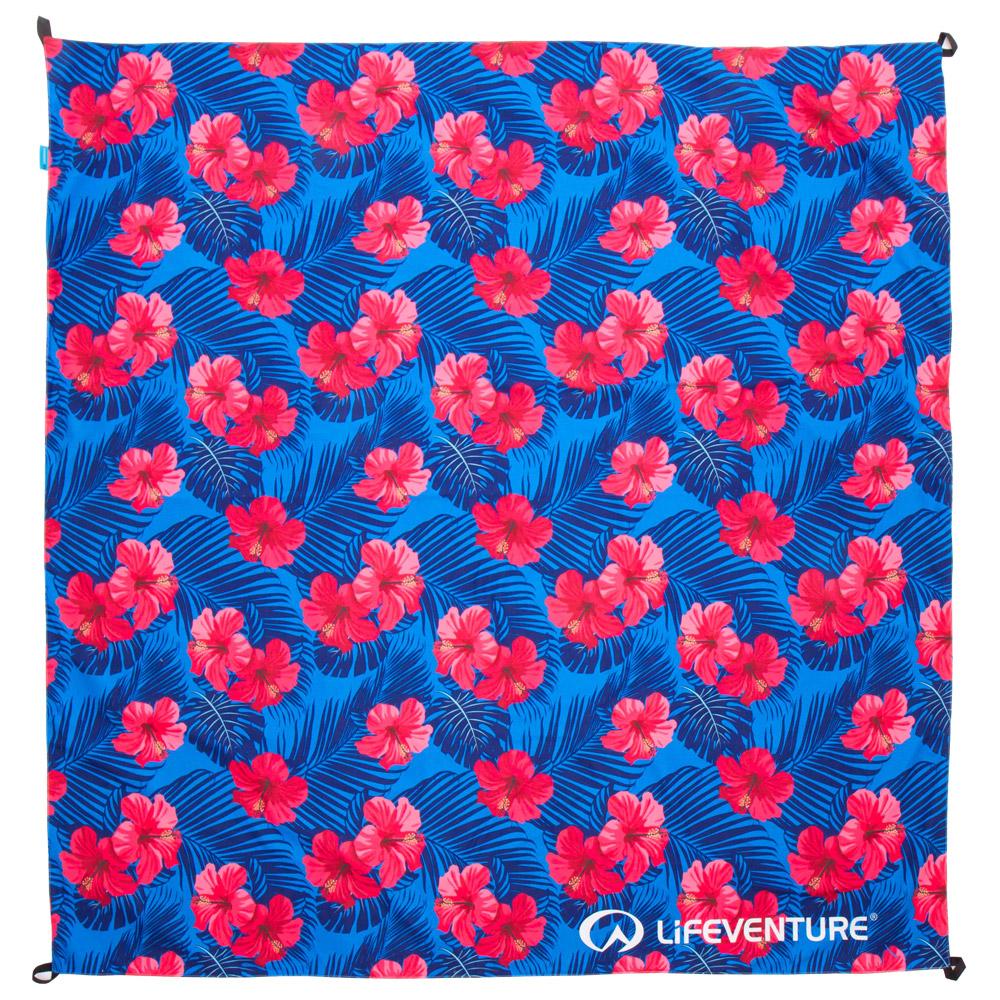 Lifeventure - Printed Pic Nic Blankets Oahu - Küchentuch - Blau - Glisshop.de