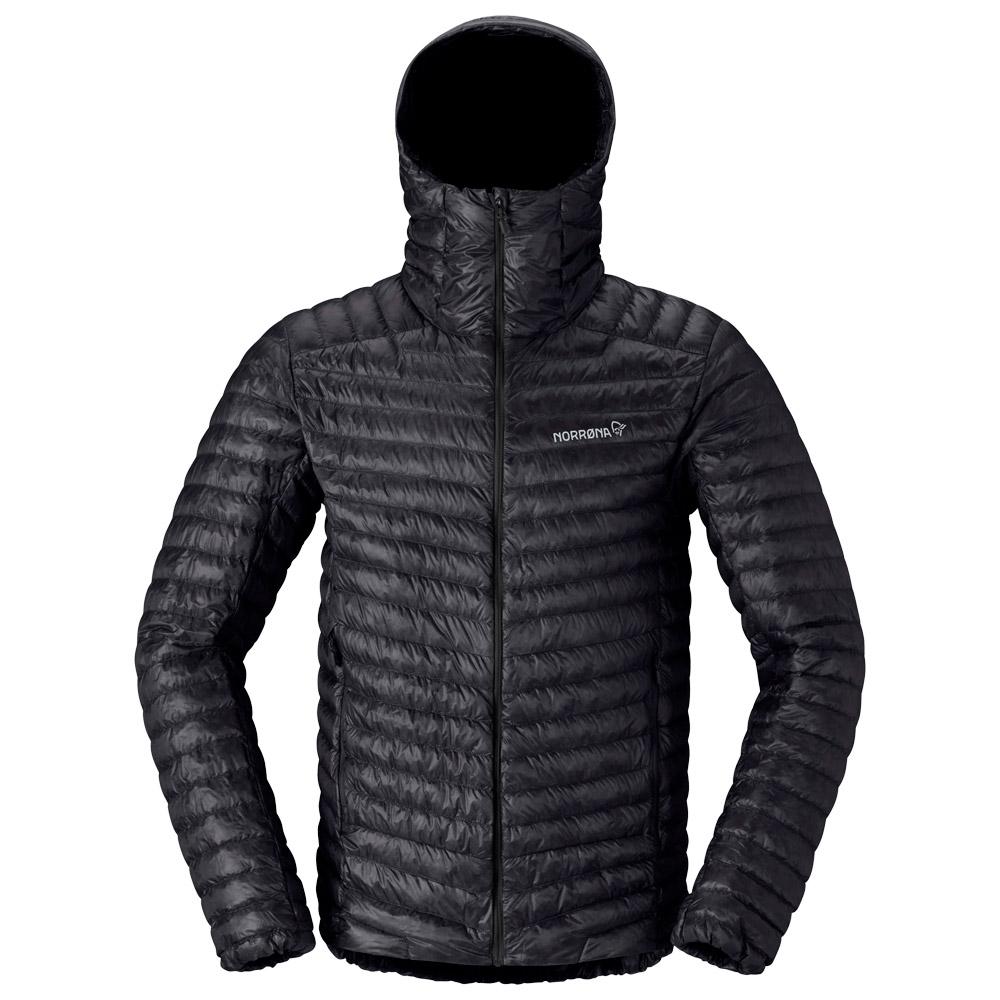 Norrona - Trollveggen Down 800 Super Light Hood Caviar Black - XL - Down jackets