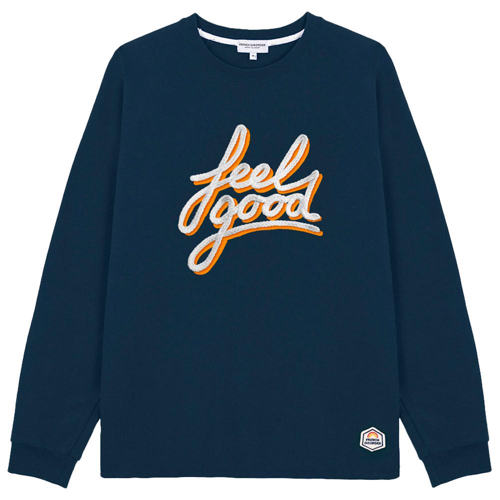 French Disorder - Lenny Feel Good Knitted Stone Blue - XL - Sweatshirt