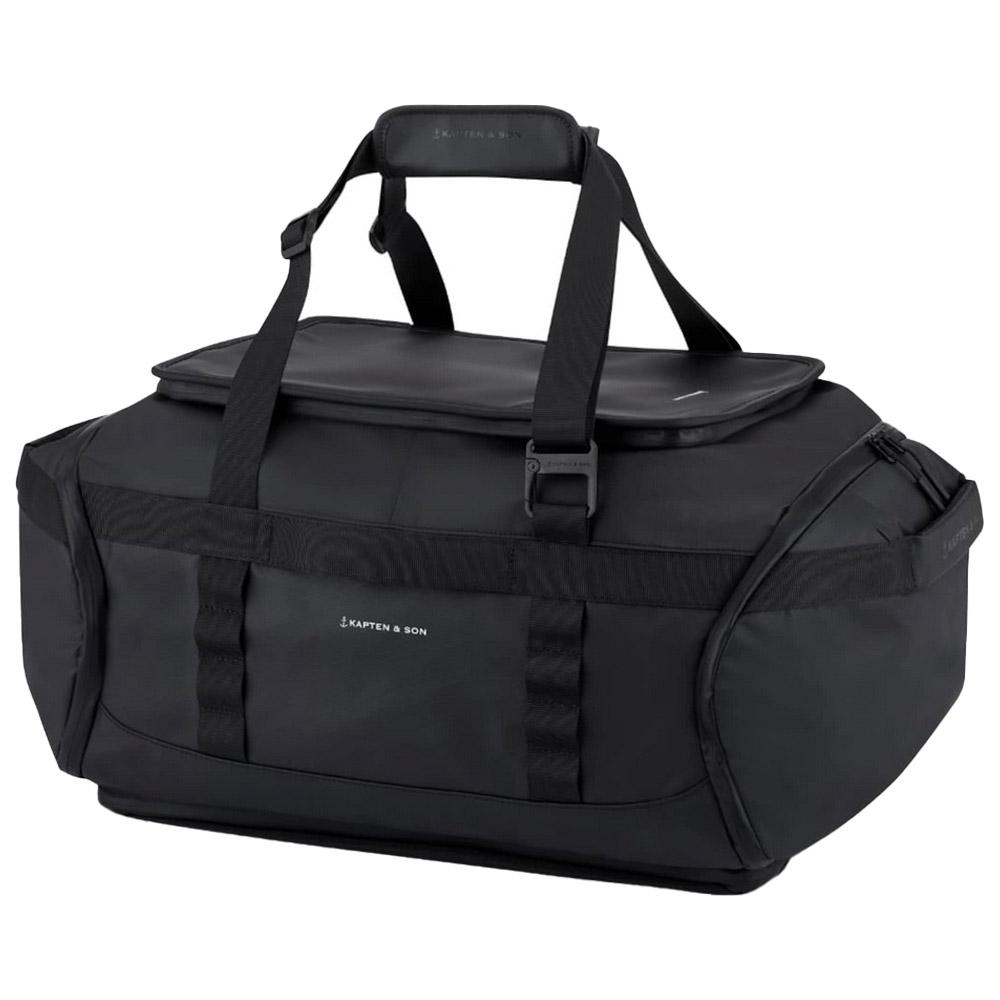 Kapten & Son - Lisbon Duffle Backpack Medium 50L All Black - Duffel