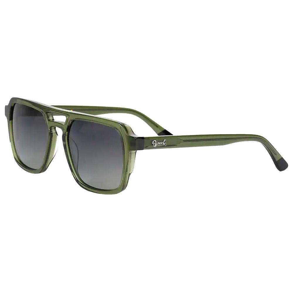Binocle Eyewear - Chandler Gradient Kaki Grey Polarized - Sonnenbrille - Grau - Herren - Glisshop.de