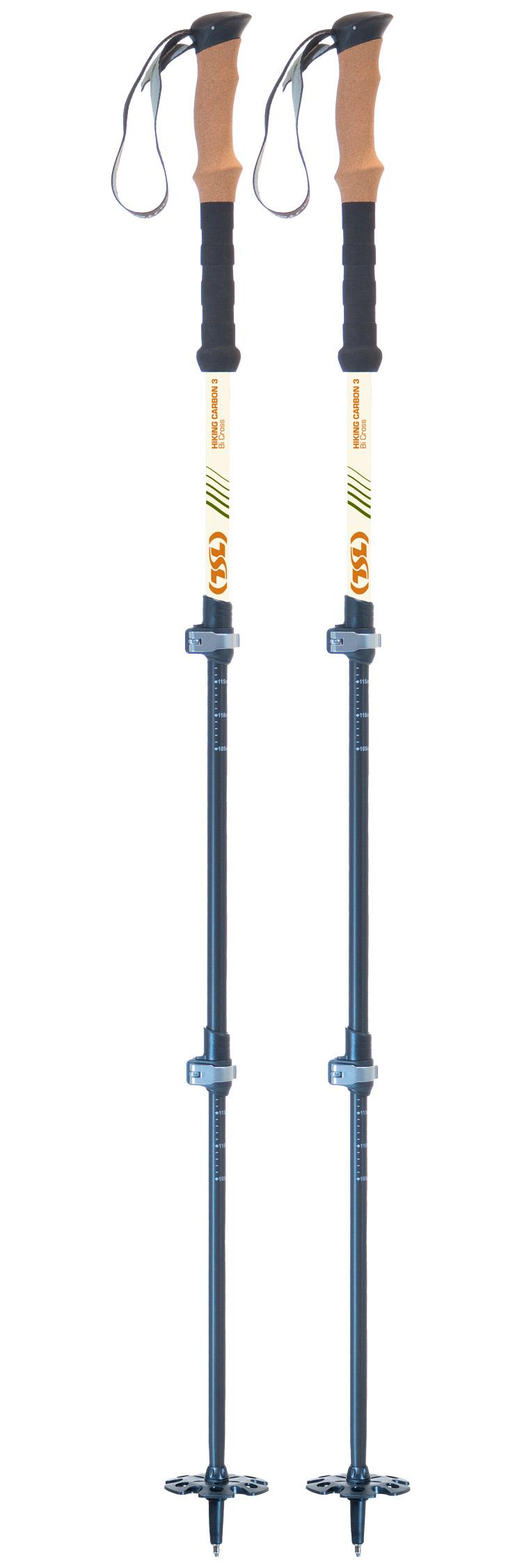 TSL - Hiking Carbon 3 Bi-Cross Twist Sahara - Hiking poles