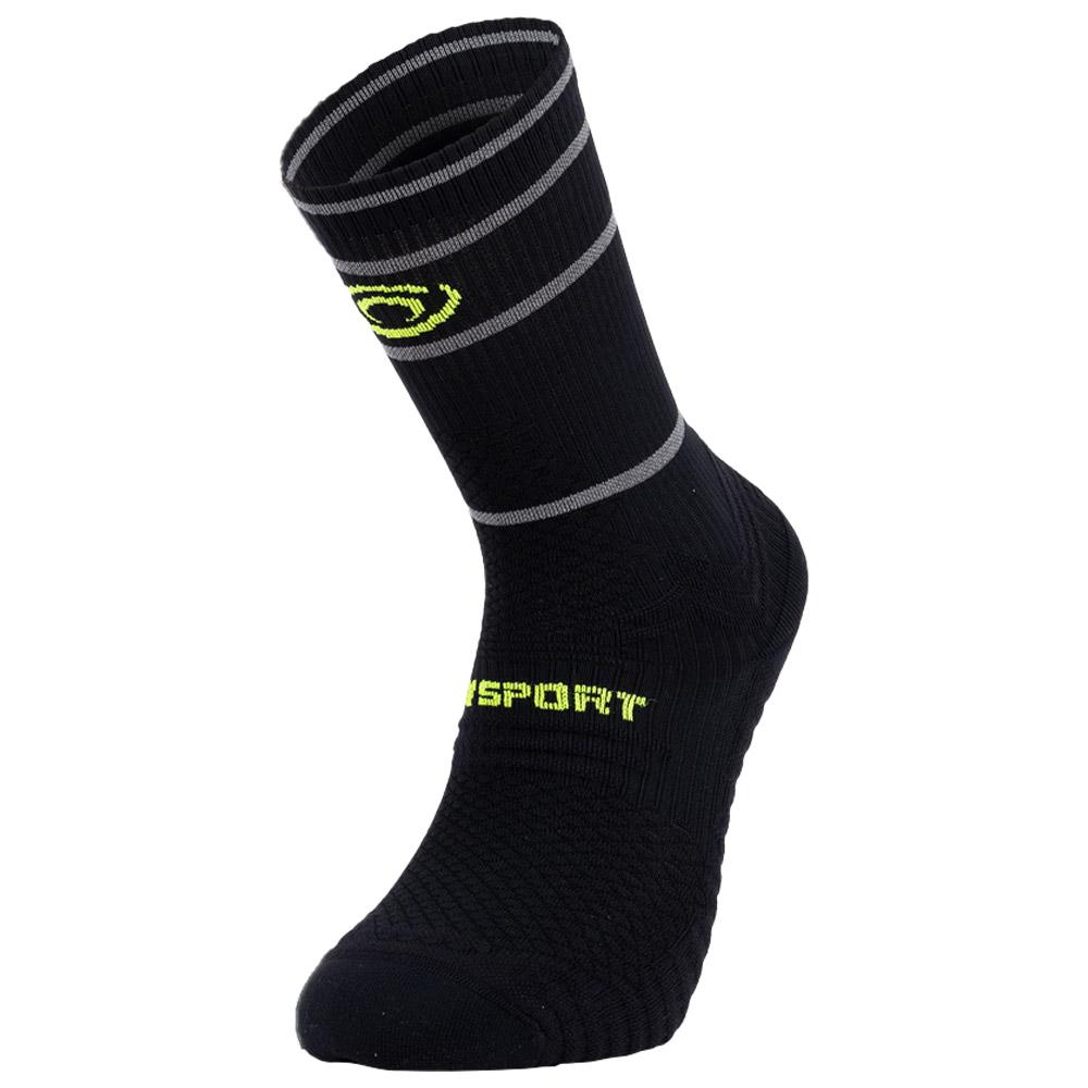 Bv Sport - Trail Ultra High Reflect Noir Jaune - 42-44 - Socks