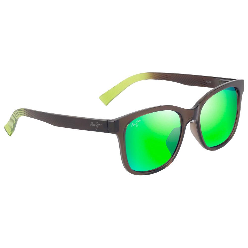 Maui Jim - Owelo Shiny Trans Dark Grey Green MauiGreen MauiPure - Sunglasses