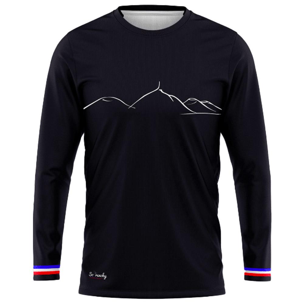Le Colibri Frenchy - L’auvergnat Manches Longues Noir - XL - Trail tee-shirt
