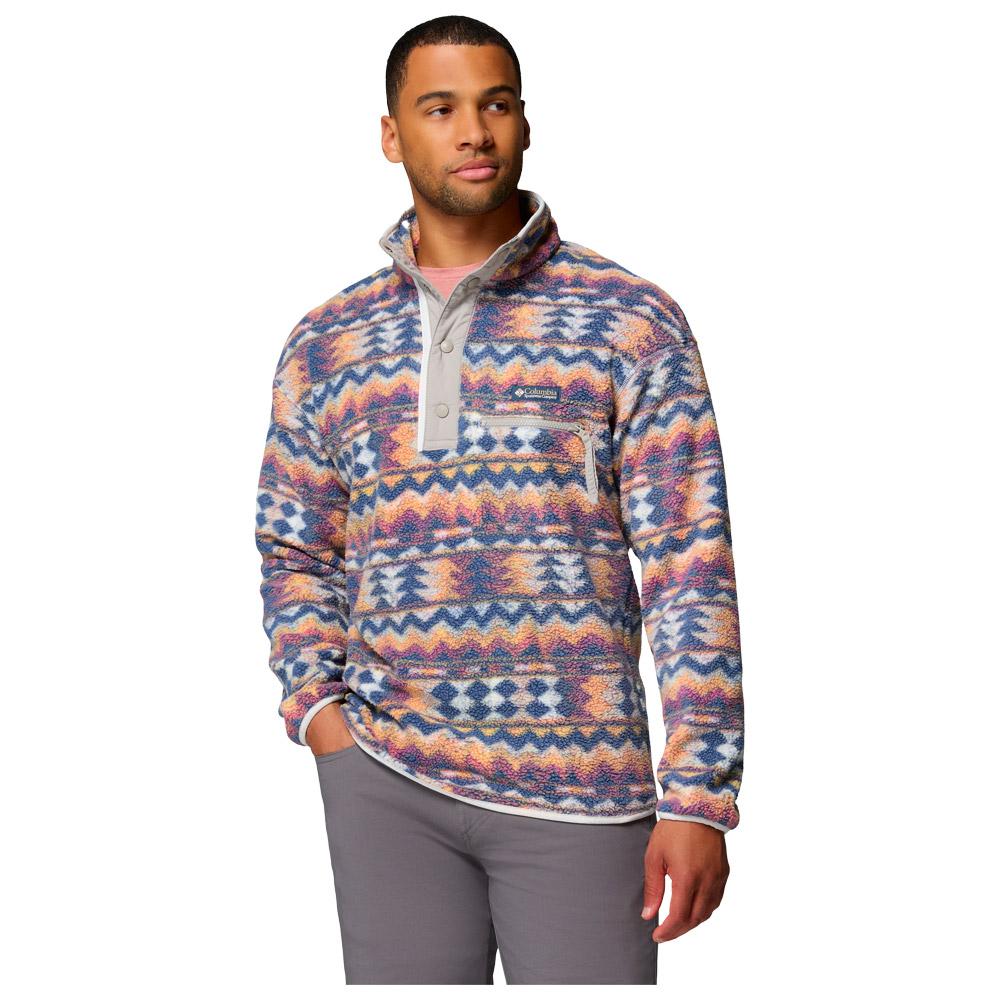 Columbia - Helvetia II Printed Half Snap Fleece Sea Salt Retro - XL - Fleece