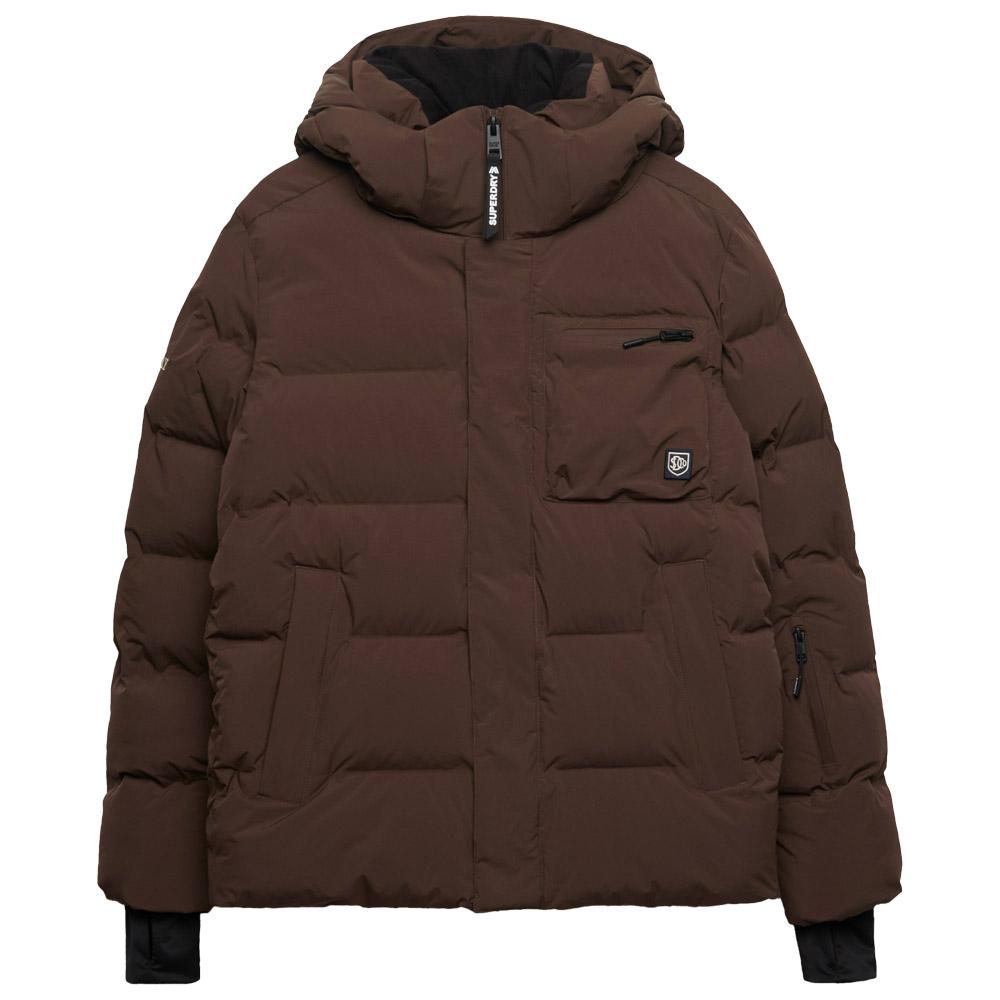 Superdry - Ski Padded Chocolate Brown - L - Ski Jacket