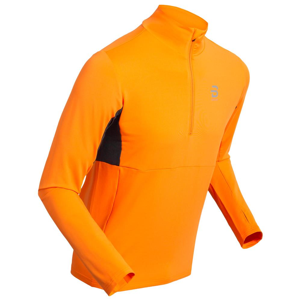 Bjorn Daehlie - Long Sleeve Run Orange Popsicle - S - Trail T-Shirt - Größe S - Goldange - Herren - Glisshop.de