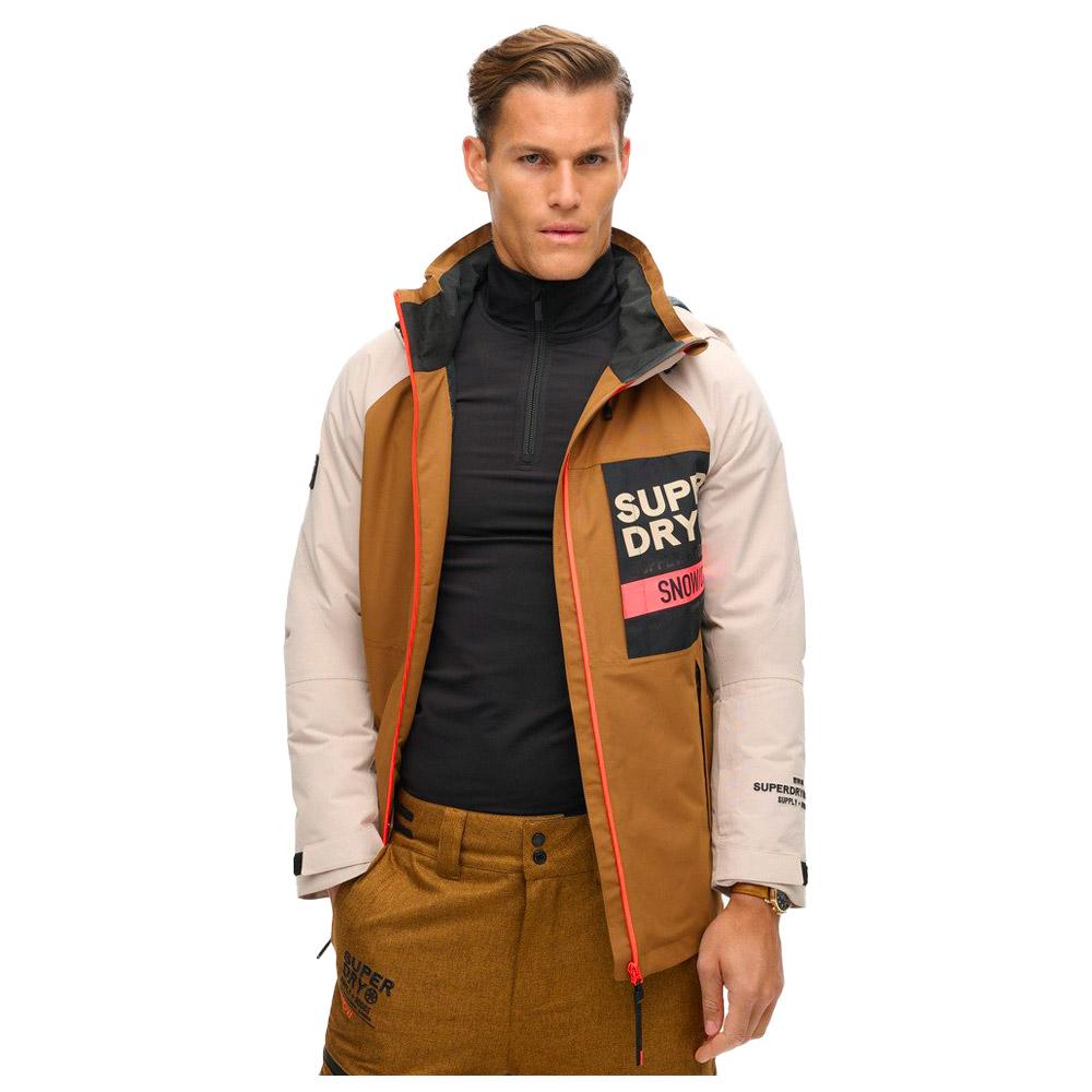Superdry Technical jacket Freestyle Core Jacket Tobacco Brown Winter 2025 Glisshop