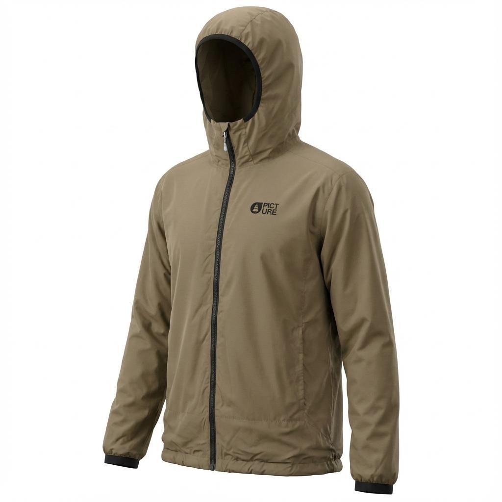 Picture - Lanin M Hooded Shitake - XL - Technische Jacke - Größe XL - Beige - Herren - Glisshop.de