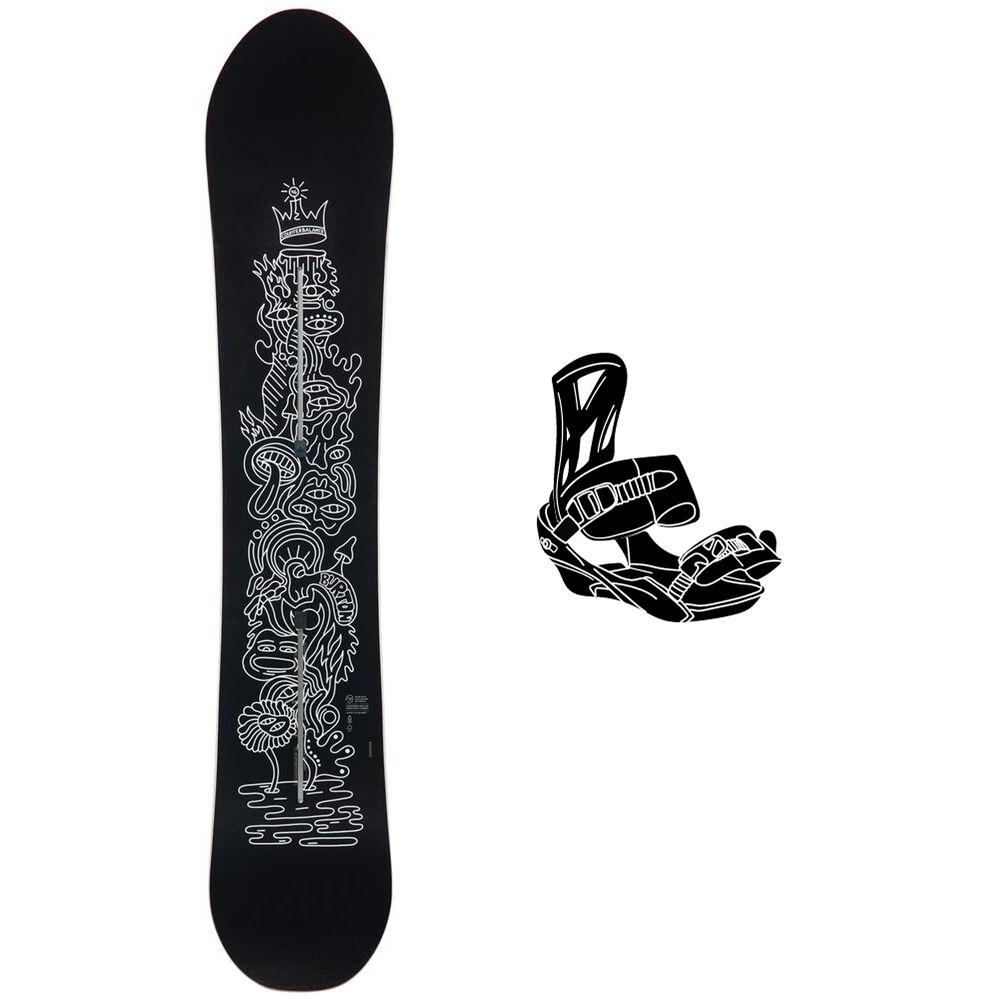 Burton - Snowboard set Counterbalance + bindings - Snowboard