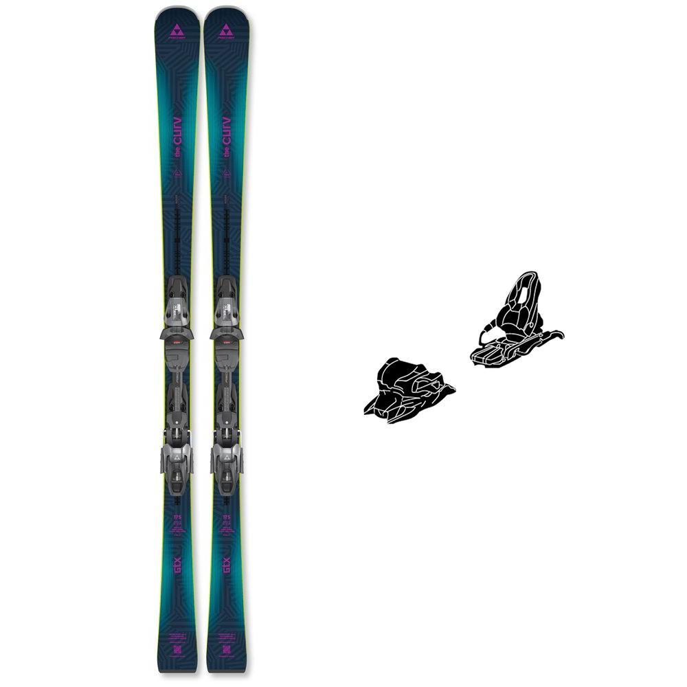Fischer - Pack Ski The Curv Noize Gtx Superflex - 182 + VX 13 Gw Pr Brake 85 [D] Dark Grey Metallic Black - Ski