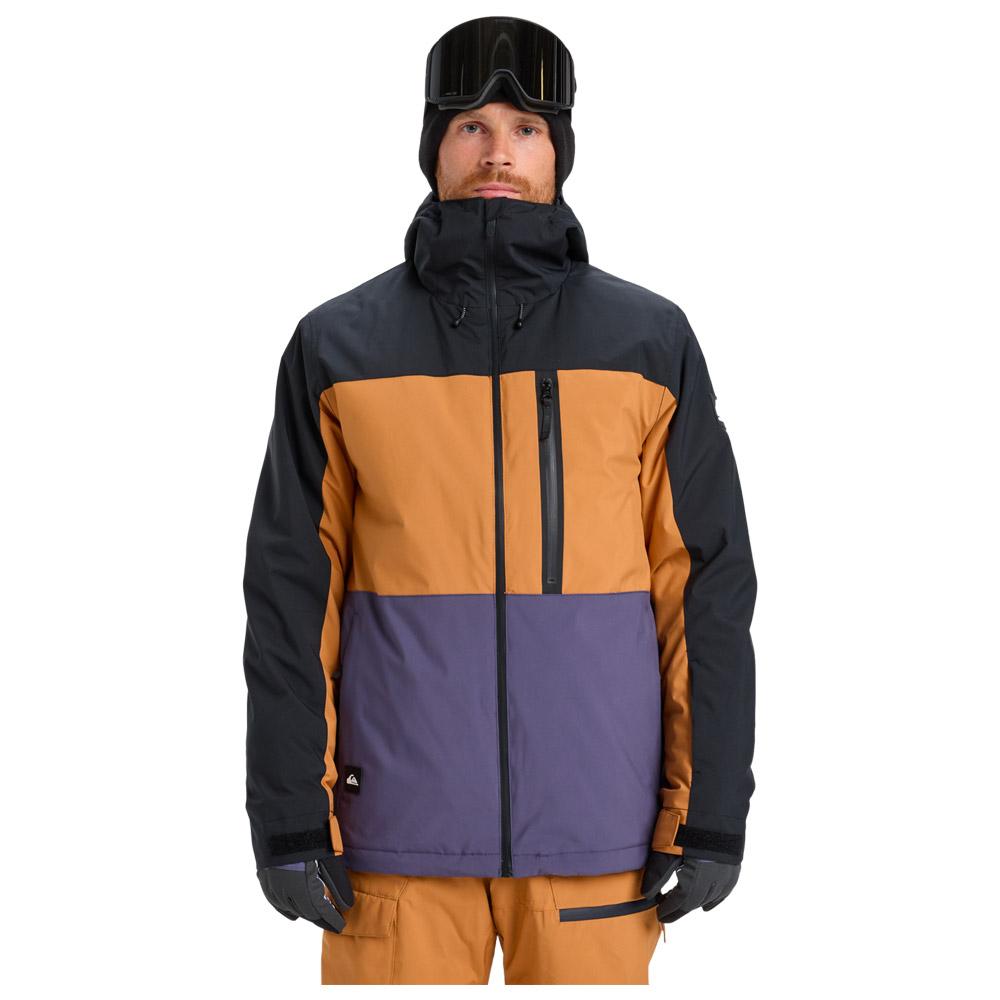 Quiksilver - Sycamore Block 20K Jacket Almond - S - Ski Jacket