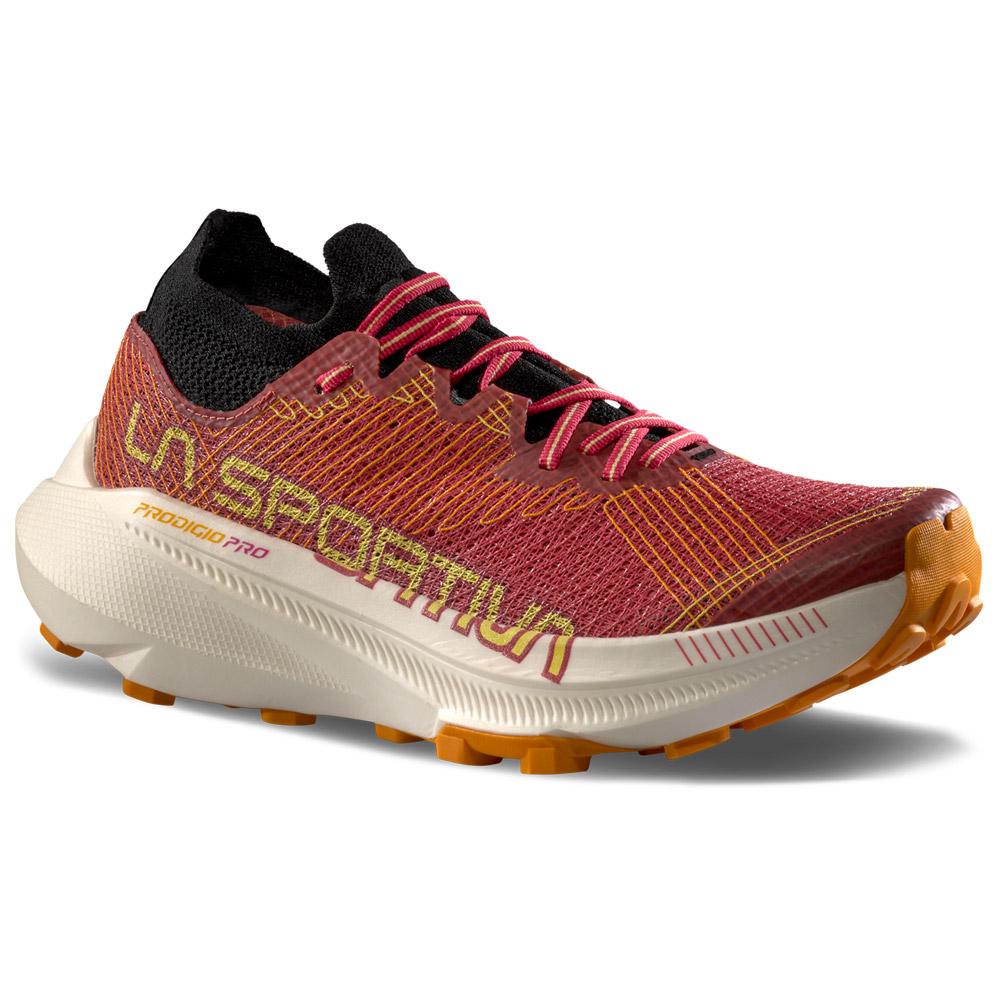La Sportiva - Prodigio Pro Woman Mineral Red Banana - 38 - Trailrunning-Schuhe - Größe 38 - Rot - Damen - Glisshop.de