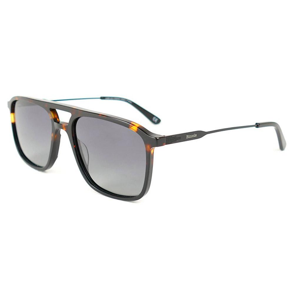 Binocle Eyewear - Milano Noir Tortoise Grey Polarized - Sunglasses