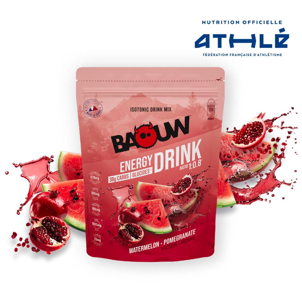 Baouw - Énergétique Isotonique Bio 585 g. Pastèque Grenade - Drink