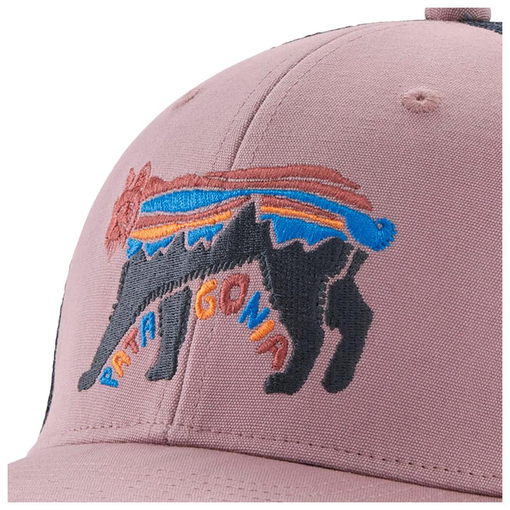 Patagonia Cap Kid s Trucker Hat Fitz Roy Lynx Stormy Mauve Winter 2025 Glisshop